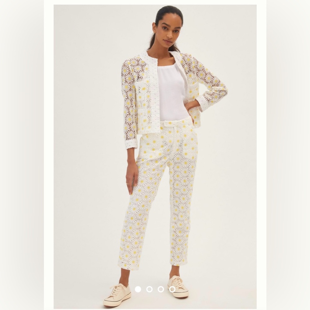 Sale ❤️NWOT Anthropologie Anna Sui Daisy Daisy Lace Pants